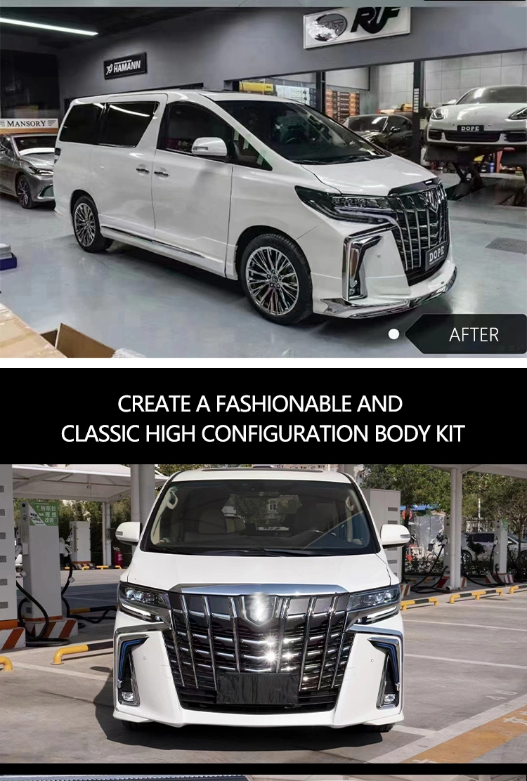 High Quality Car Retrofiting Parts Face Lift Upgraded Body Kit for Old Toyota Alphard 2008- 2014