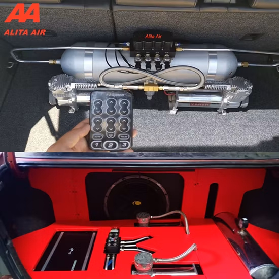 Комплект подушек безопасности с пневматической подвеской с двойной катушкой диаметром 120 мм для автомобилей